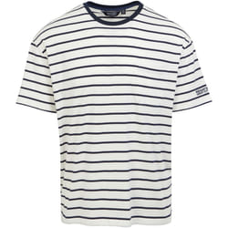 Regatta - T-shirt SHOREBAY - Homme (Blanc / Bleu marine)