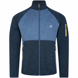 Dare 2B - Veste polaire TORREK - Homme (Denim sombre / Jaune néon)