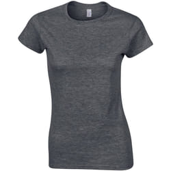 Gildan - T-shirt SOFTSTYLE - Femme (Gris foncé chiné)