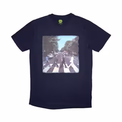 The Beatles - T-shirt VINTAGE ABBEY ROAD - Adulte (Bleu marine)