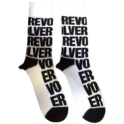 The Beatles - Chaussettes REVOLVER - Adulte (Blanc / Noir)