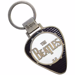 The Beatles - Porte-clés DRUM LOGO - Taille unique (Noir / Blanc / Argenté)