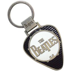 The Beatles - Porte-clés DRUM LOGO - Taille unique (Noir / Blanc / Argenté)