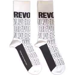 The Beatles - Chaussettes REVOLVER - Adulte (Blanc)