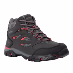 Regatta - Chaussures montantes de randonnée HOLCOMBE - Femme (Cendre / Rose fluo)