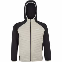Regatta - Veste hybride KIELDER - Enfant (Noir / Blanc cassé)