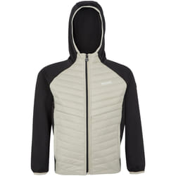 Regatta - Veste hybride KIELDER - Enfant (Noir / Blanc cassé)