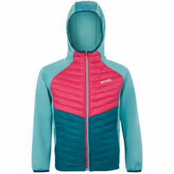 Regatta - Veste hybride KIELDER - Enfant (Vieux vert / Rose foncé)