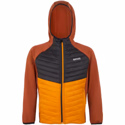 Regatta - Veste hybride KIELDER - Enfant (Ocre rouge / Noir)