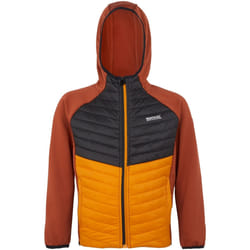 Regatta - Veste hybride KIELDER - Enfant (Ocre rouge / Noir)