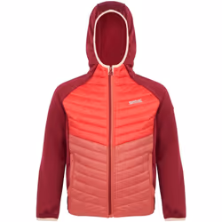 Regatta - Veste hybride KIELDER - Enfant (Rouge foncé / Rouge ciel)