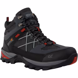 Regatta - Bottines de marche SAMARIS - Homme (Gris foncé / Rouge)