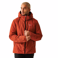 Regatta - Veste imperméable FRELTON - Homme (Ocre rouge / Noir)