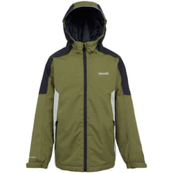 Regatta - Veste imperméable HURDLE - Enfant (Vert néphrite / Noir)
