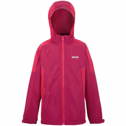 Regatta - Veste imperméable HURDLE - Enfant (Rose baie / Rose fluo)
