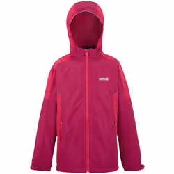 Regatta - Veste imperméable HURDLE - Enfant (Rose baie / Rose fluo)