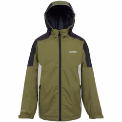 Regatta - Veste imperméable HURDLE - Enfant (Vert néphrite / Noir)