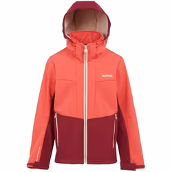 Regatta - Veste softshell HAYDENBURY - Enfant (Rouge ciel / Rouge foncé)