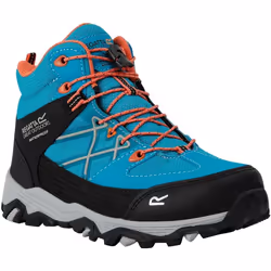 Regatta - Bottines de marche SAMARIS - Enfant (Bleu tahitien / Mandarine)