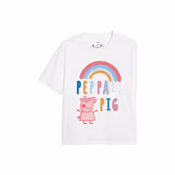 Peppa Pig - T-shirt - Fille (Blanc)