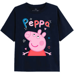 Peppa Pig - T-shirt CLASSIC - Fille (Bleu marine)