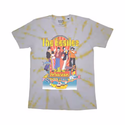 The Beatles - T-shirt YELLOW SUBMARINE BAND & FISH - Adulte (Gris)