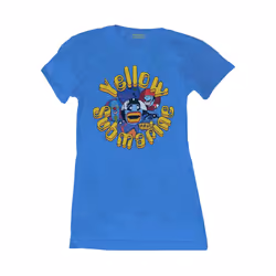 The Beatles - T-shirt YELLOW SUBMARINE BADDIES - Femme (Bleu)