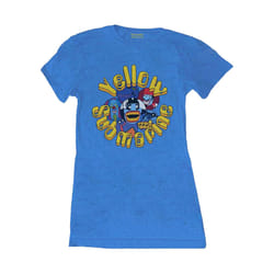The Beatles - T-shirt YELLOW SUBMARINE BADDIES - Femme (Bleu)