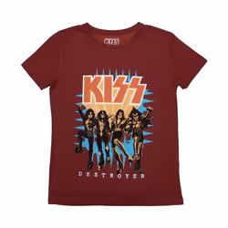 Kiss - T-shirt DESTROYER - Femme (Rouge)