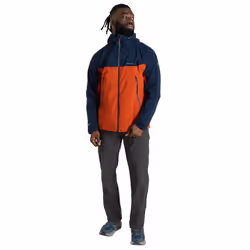 Craghoppers - Veste imperméable DIGGORY - Homme (Bleu marine / Rouge orangé)