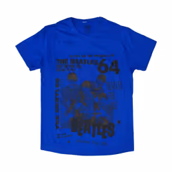 The Beatles - T-shirt - Adulte (Bleu)