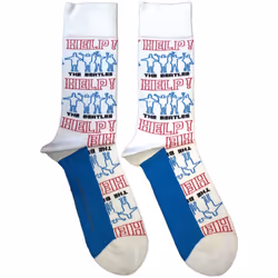 The Beatles - Chaussettes HELP! - Adulte (Blanc)