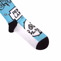 The Beatles - Chaussettes STRAWBERRY FIELDS/PENNY LANE - Adulte (Bleu clair)