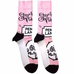 The Beatles - Chaussettes STRAWBERRY FIELDS/PENNY LANE - Adulte (Rose)