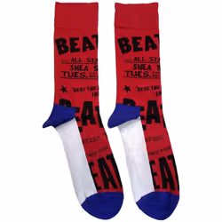 The Beatles - Chaussettes - Adulte (Rouge)