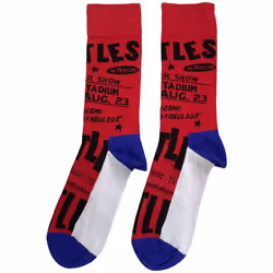 The Beatles - Chaussettes - Adulte (Rouge)