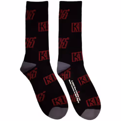 Kiss - Chaussettes - Adulte (Noir / Rouge / Gris)