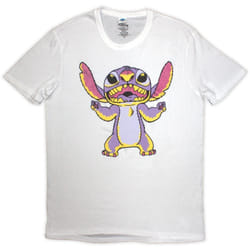 Lilo & Stitch - T-shirt - Adulte (Blanc / Violet)