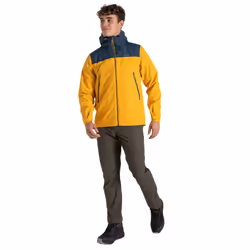 Craghoppers - Veste imperméable VANTH - Homme (Jaune vif / Bleu gris foncé)