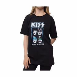 Kiss - T-shirt MADE FOR LOVIN´ YOU - Enfant (Noir)