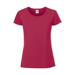 Fruit of the Loom - T-shirt ICONIC PREMIUM - Femme (Canneberge)
