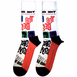 The Beatles - Chaussettes A HARD DAY'S NIGHT - Adulte (Blanc / Noir / Rouge)