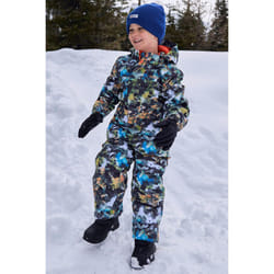 Mountain Warehouse - Combinaison de ski ALL IN ONE - Enfant (Kaki foncé)