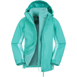 Mountain Warehouse - Veste imperméable LIGHTNING - Enfant (Bleu sarcelle clair)