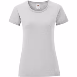 Fruit of the Loom - T-shirt ICONIC - Femme (Gris chiné)