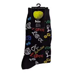 The Beatles - Chaussettes LOVE - Adulte (Bleu foncé)