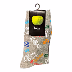 The Beatles - Chaussettes LOVE - Adulte (Gris)