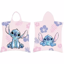 Lilo & Stitch - Poncho de bain - Enfant - Taille unique (Rose)
