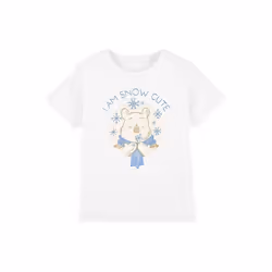 Winnie the Pooh - T-shirt AM SNOW CUTE - Enfant (Blanc)
