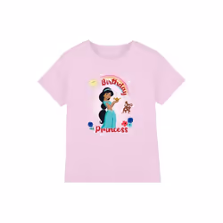 Aladdin - T-shirt BIRTHDAY PRINCESS - Enfant (Rose)
